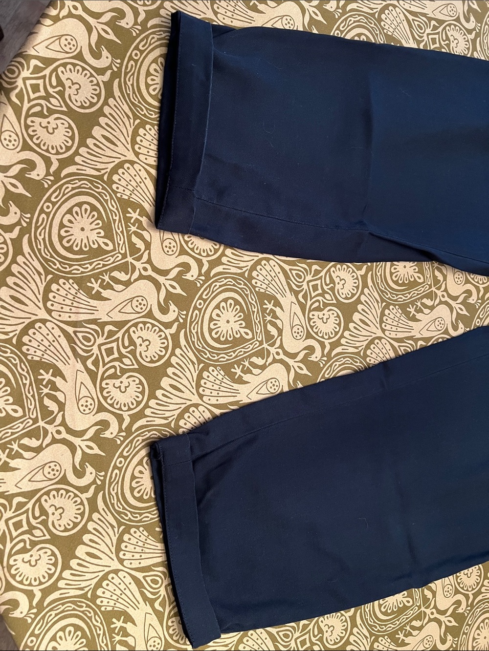 Talbots Navy Drawstring Pull-On Pants - Picture 3 of 7